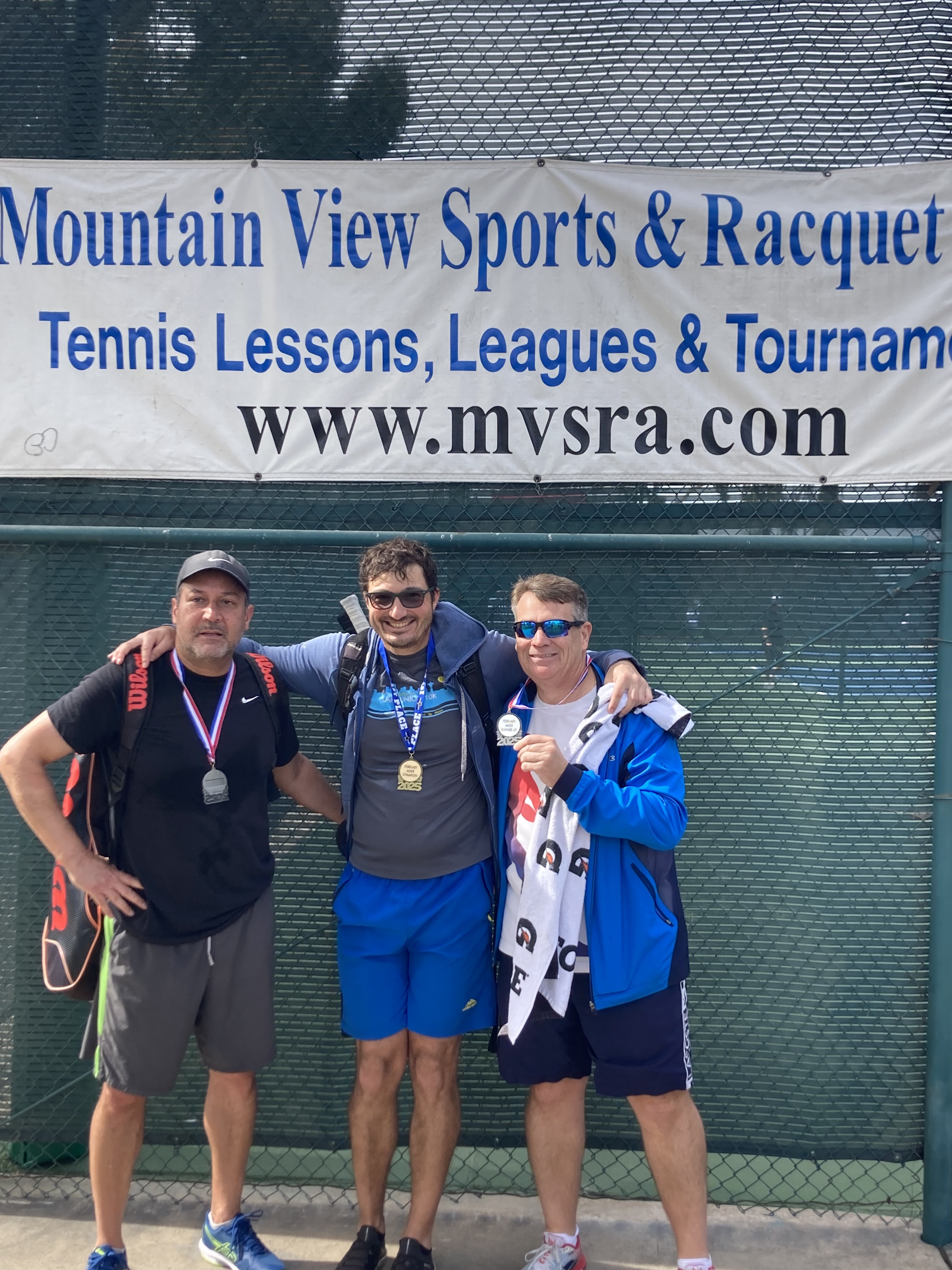 Winning the Mountain View tennis tournament, 3.5 category, San Diego