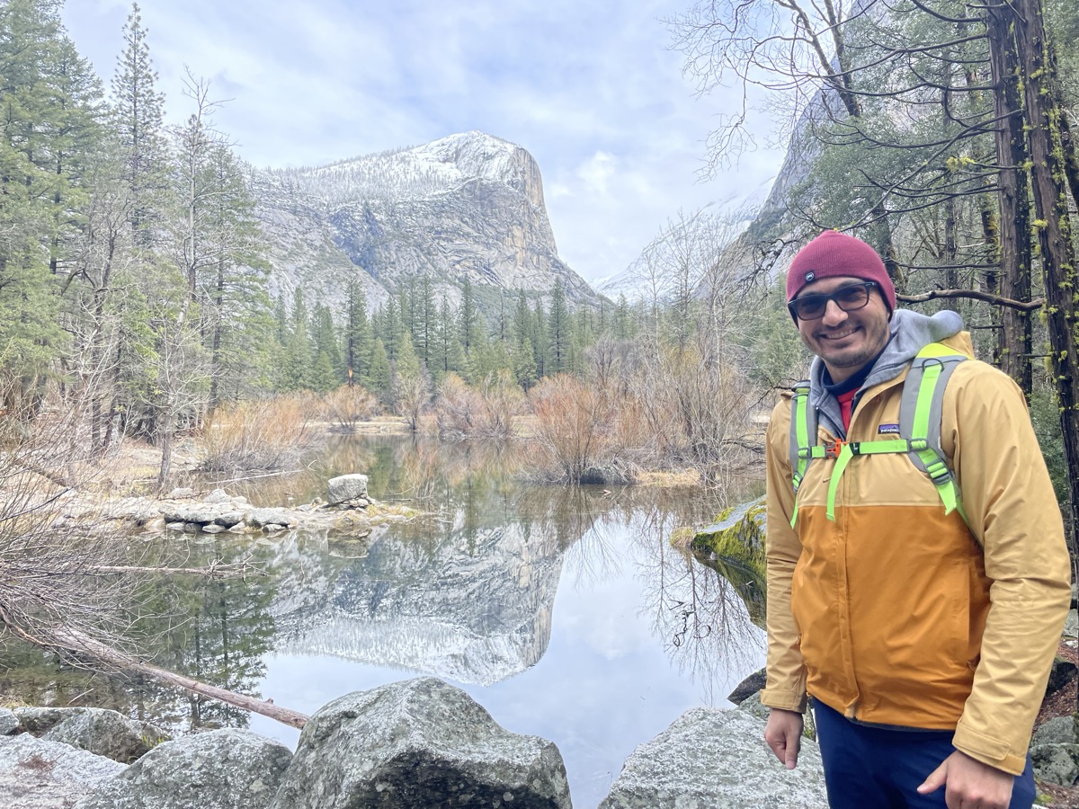 Hiking at Mirror Lake, Yosemite National Park